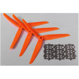 DT-PROP7035-OR - Three Blade 7x3.5 Propellers Orange (3pcs)
