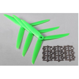 DT-PROP7035R-GN - Three Blade 7x3.5R Propellers Green (3pcs)