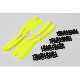 DT-PROP8040SF-YW - 8040 SF Propellers 2pcs Standard Rotation / 2pcs Right Hand Rotation Flouro Yellow