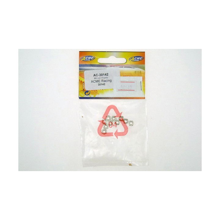 AC-30142 - M3 nut (10 pcs) (30142) ACME Racing