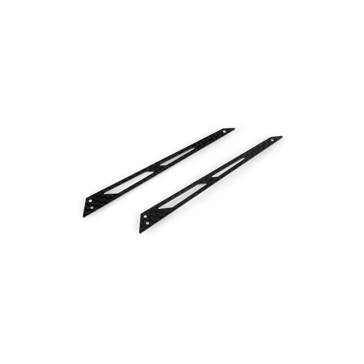 B130X12 - Carbon Tail Boom Support (Black - 2 pcs) - Blade 130X Xtreme