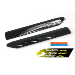 B130X16-BK - Fast Response Main Blade (Black) -Blade 130X Xtreme