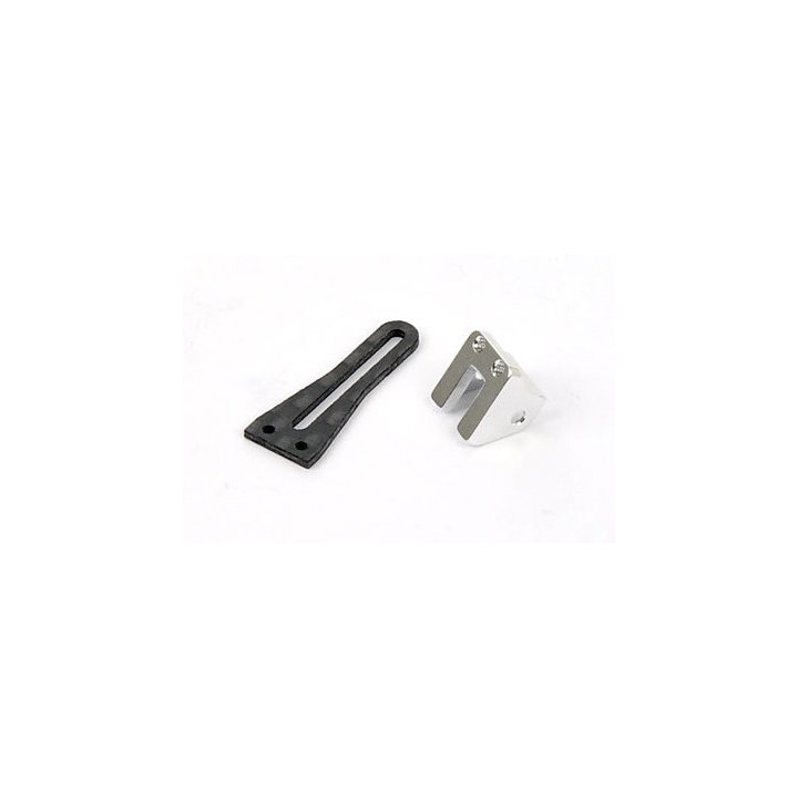 B130X23-S - Back Anti-Rotation Guide - Blade 130X (Silver) Xtreme