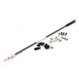 B130X25 - Metal Tail Servo Mount w/ Carbon Push Rod Set - Blade 130X Xtreme