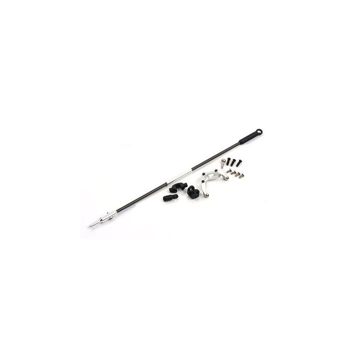 B130X25 - Metal Tail Servo Mount w/ Carbon Push Rod Set - Blade 130X Xtreme
