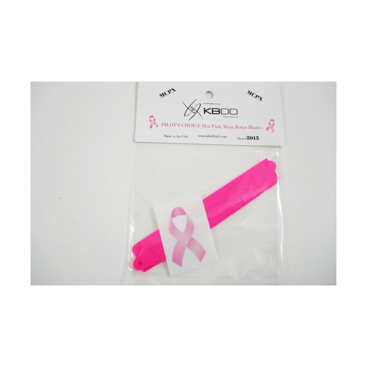 KB-5015 - PILOTS CHOICE MCPX Main Blades - Pink (5015) KBDD