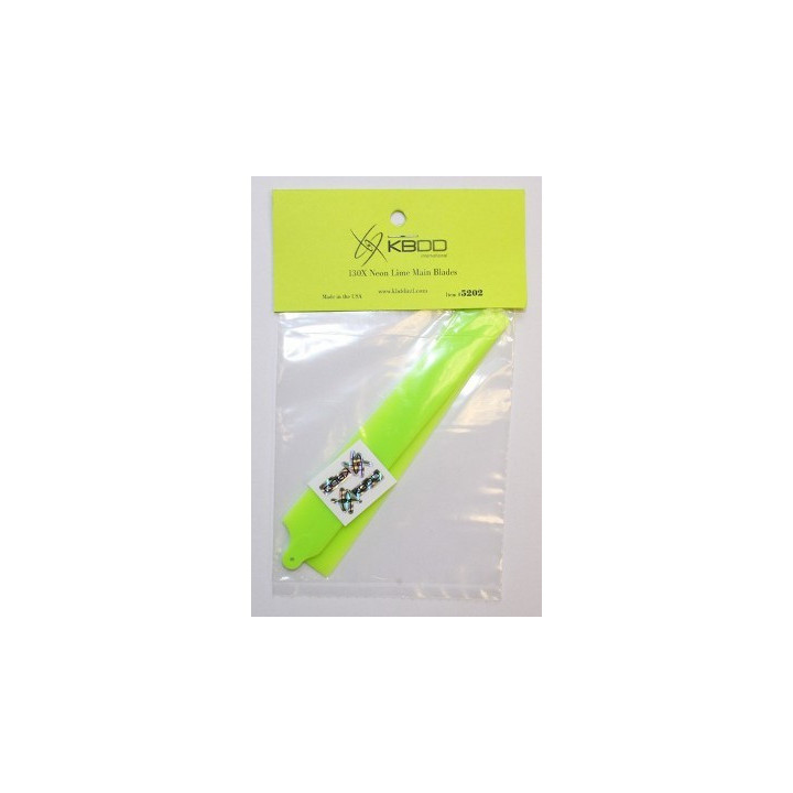 KB-5202 - KBDD Extreme Edition 130X Main Blades - Neon Lime (5202) KBDD