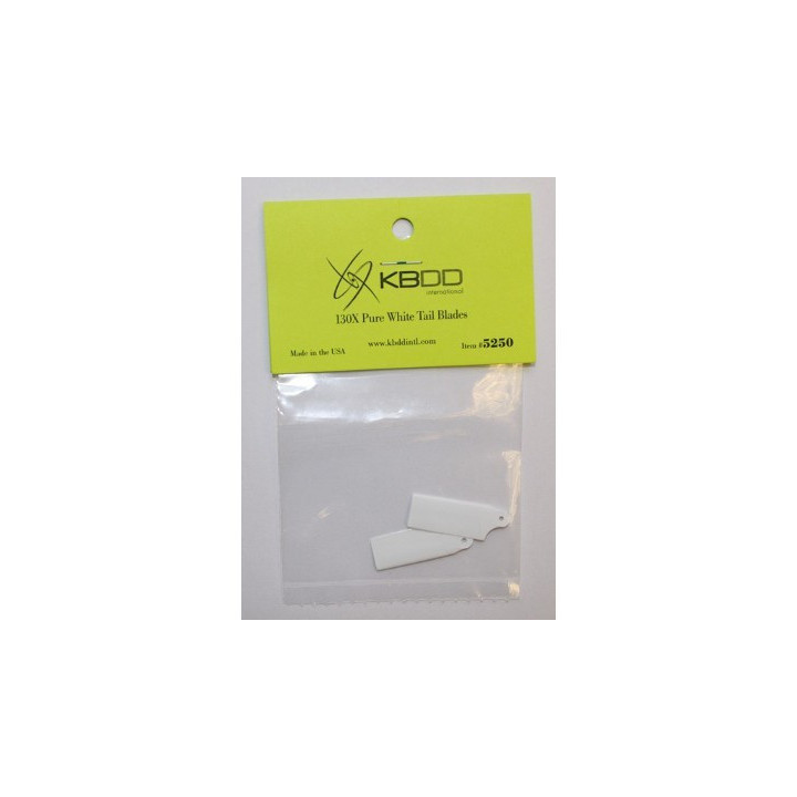 KB-5250 - KBDD Extreme Edition 130X Tail Blade - Bright White (5250) KBDD