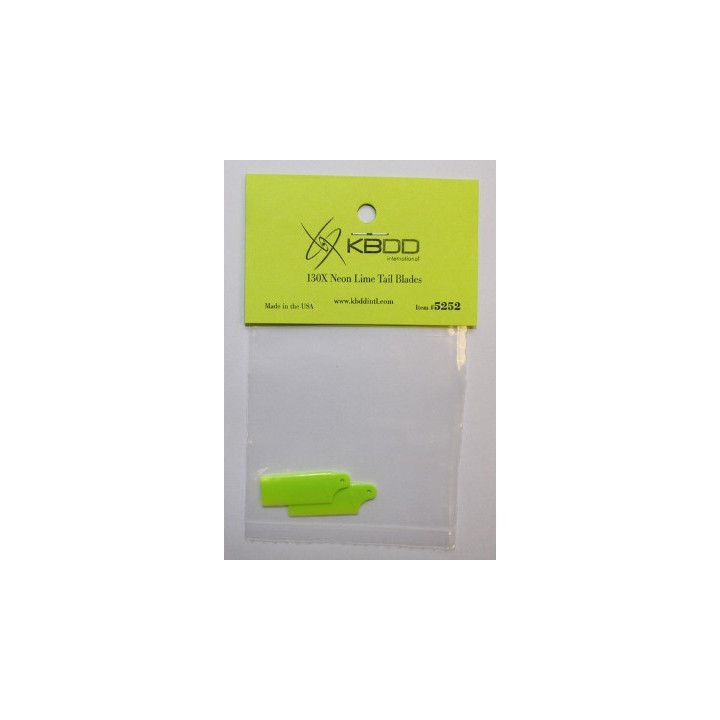 KB-5252 - KBDD Extreme Edition 130X Tail Blade - Neon Lime (5252) KBDD