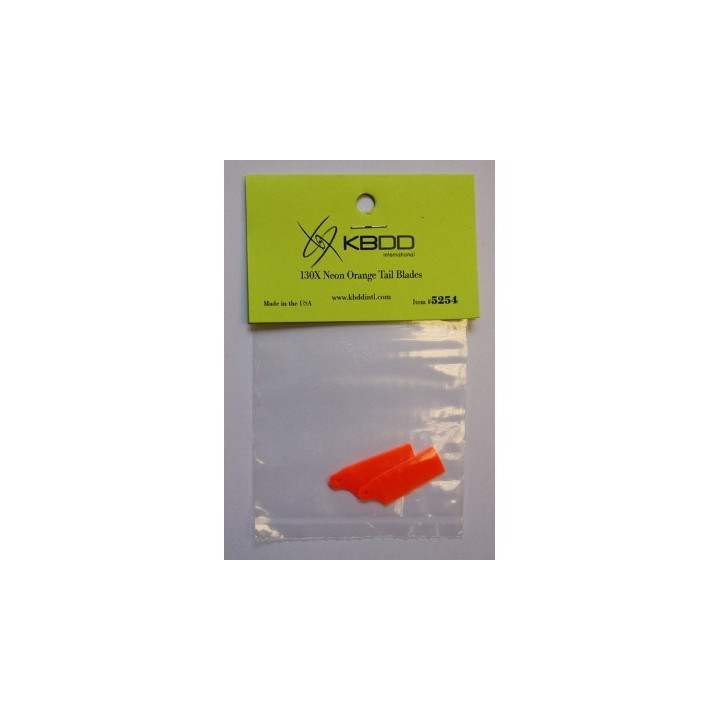 KB-5254 - KBDD Extreme Edition 130X Tail Blade - Neon Orange (5254) KBDD