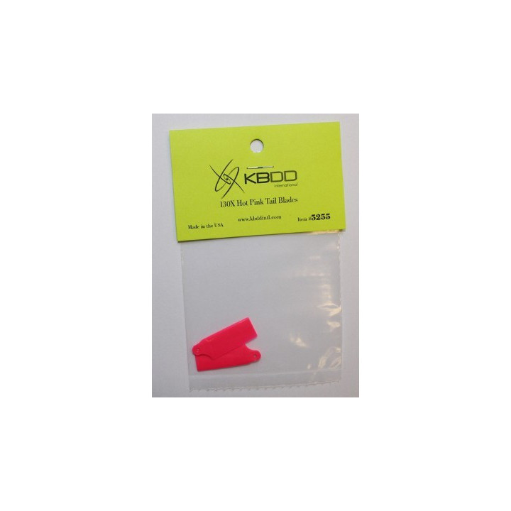KB-5255 - KBDD Extreme Edition 130X Tail Blade - Hot Pink (5255) KBDD