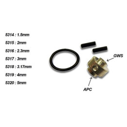 A2-5318 - Adaptateur d'helice APC et GWS arbre 3.17mm A2Pro