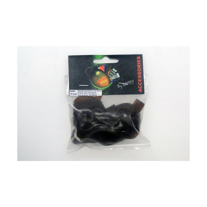 A2-9290 - Bracelet caoutchouc 10x120mm (10 pcs) (9290) A2Pro