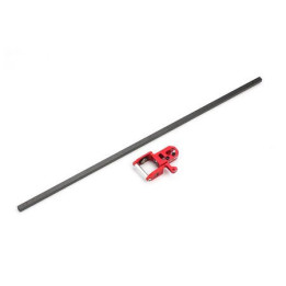 B130X10-R - Blade 130X Integrated Tail Gear Unit w/ Angular Contacted Bearings (Red) Xtreme