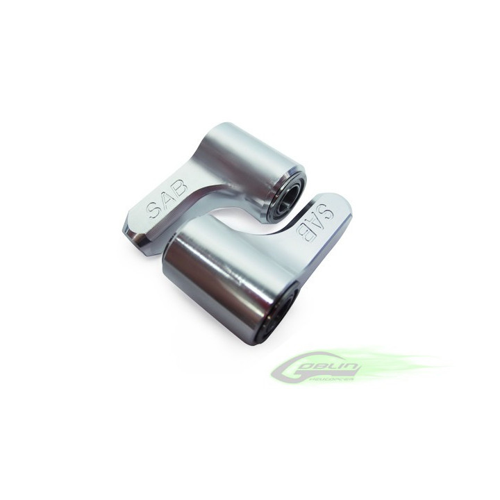 GB-H0032-S - Aluminium Blade Grip Link (2pcs) (H0032-S) Goblin 700 Goblin