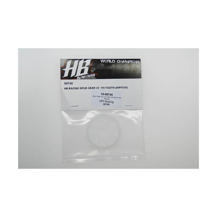 HI-68740 - Spur Gear V2 110 tooth (64 pitch) HB Racing (HPI 68740) HPI Racing