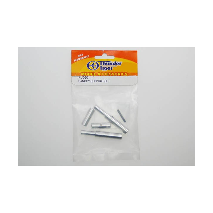 TT-PV0501 - Canopy Support Set -support de bulle alu fixation par vis - raptor 90 (PV0501) Thunder Tiger