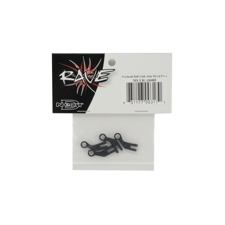 CY-ND-YR-AS085 - Washout Ball Link Arm Set (4pcs) Curtis Youngblood Rave 450 3D Curtis Youngblood