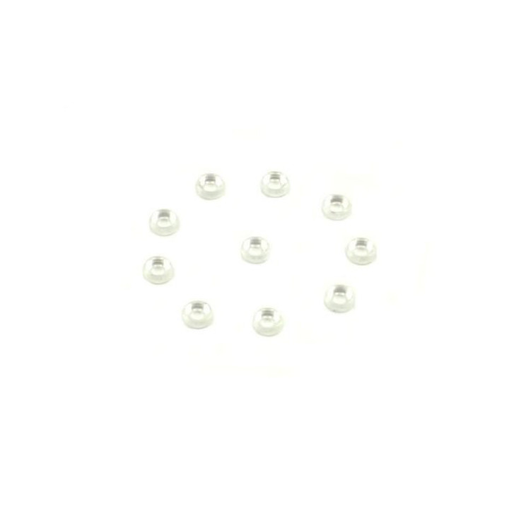 RJ-HA014W-20 - Metal Finish cap for 2.0mm Screw (10pcs) (Silver) (HA014W-20) RJX Hobby