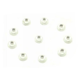 RJ-HA014W-25 - Metal Finish cap for 2.5mm Screw (10pcs) (Silver) (HA014W-25) RJX Hobby