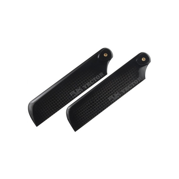 RJ-HA120CF - CF Tail Blades (120mm) (Black) (HA120CF) RJX Hobby