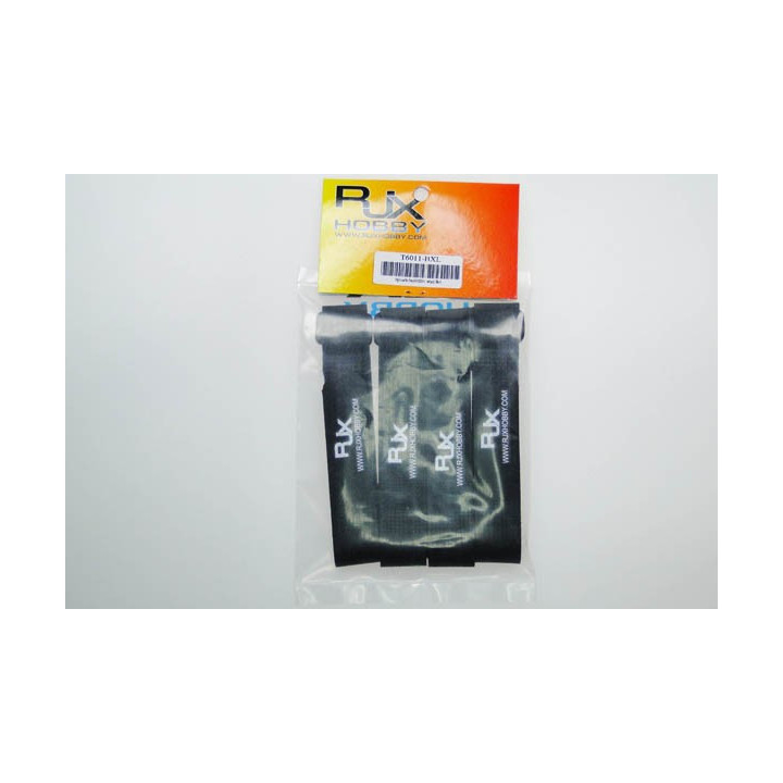 RJ-T6011-BXL - High quality Strap 430X20mm (4pcs) Black (T6011-BXL) RJX Hobby