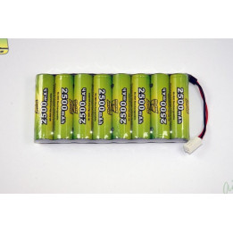 A2-8251S - Pack Tx S 9.6V/AP-2500 Futaba type Tx (8251S) A2Pro