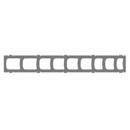 MK-04741 - Lower Frame Carbon Chassis, 1,0mm LOGO 700 XXtreme (04741) Mikado