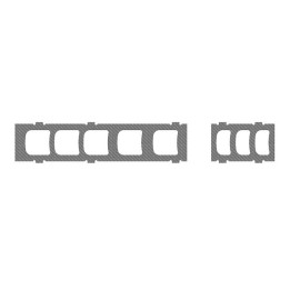 MK-04742 - Center Frames Carbon Chassis, 1mm, LOGO 700 XXtreme (04742) Mikado