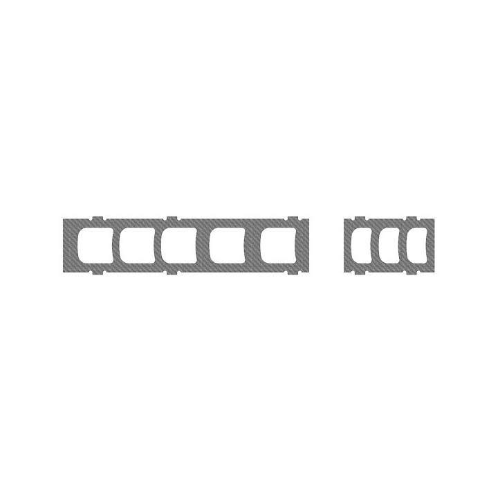 MK-04742 - Center Frames Carbon Chassis, 1mm, LOGO 700 XXtreme (04742) Mikado