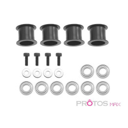 MS-71011 - Guide pulley - 12mm - Plastic (4x) (MSH71011) MSHeli