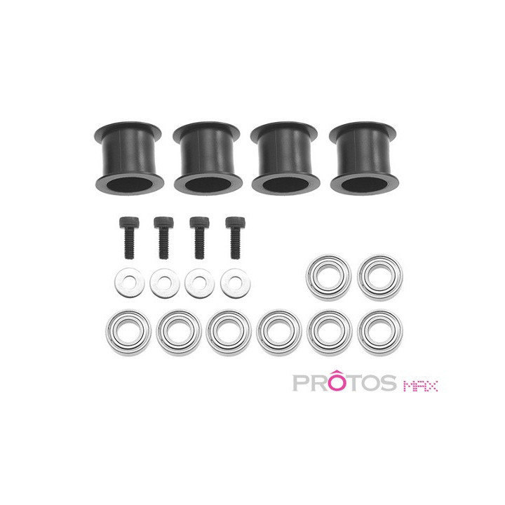 MS-71011 - Guide pulley - 12mm - Plastic (4x) (MSH71011) MSHeli