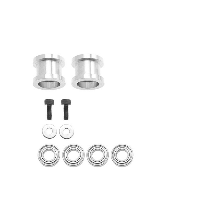 MS-71012 - Guide pulley - 8mm - Metal (2x) (MSH71012) MSHeli