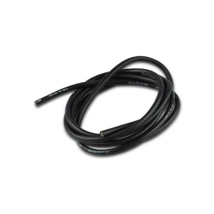 YU-600163 - Cable de silicone - 1.5mm² x 1.000mm - noir Yuki