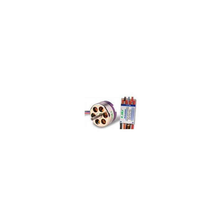 EK-001139 - Brushless motor (prepositive) 30g 1500KV + speed controller25A for light airplane (old EK5-0083) Esky