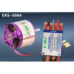 EK-001141 - Brushless motor (prepositive) 45g 1000KV + speed controller25A for 3D airplane (old EK5-0084) Esky