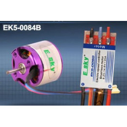 EK-001142 - Brushless motor (Back push) 45g 1000KV + speed controller25A for 3D airplane (old EK5-0084B) Esky