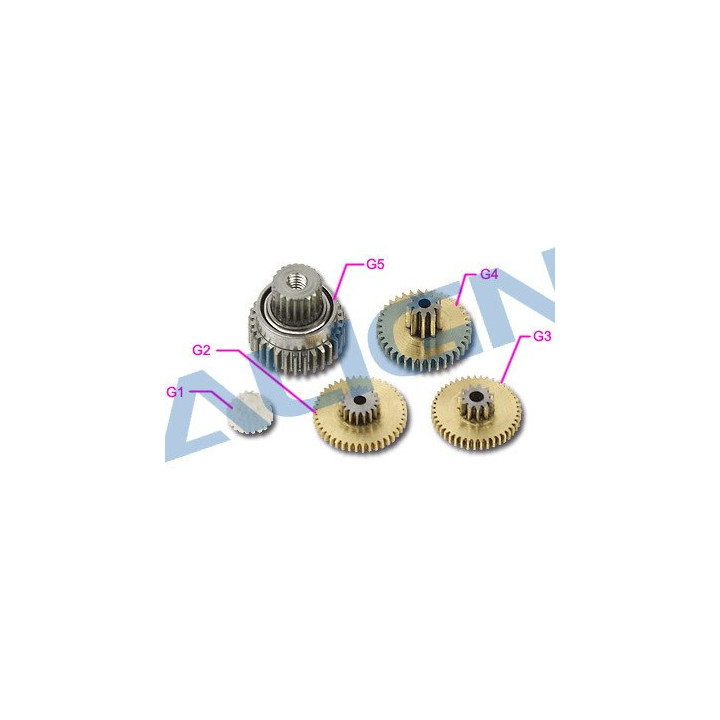 AL-HSP42501T - DS425M Servo Gear Set/Pignon servo (HSP42501T) Align