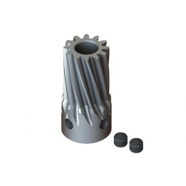 LX-0710 - Steel Pinion Slant 12T Mod 0.7 X 5 mm Motor Shaft (LX0710) Lynx