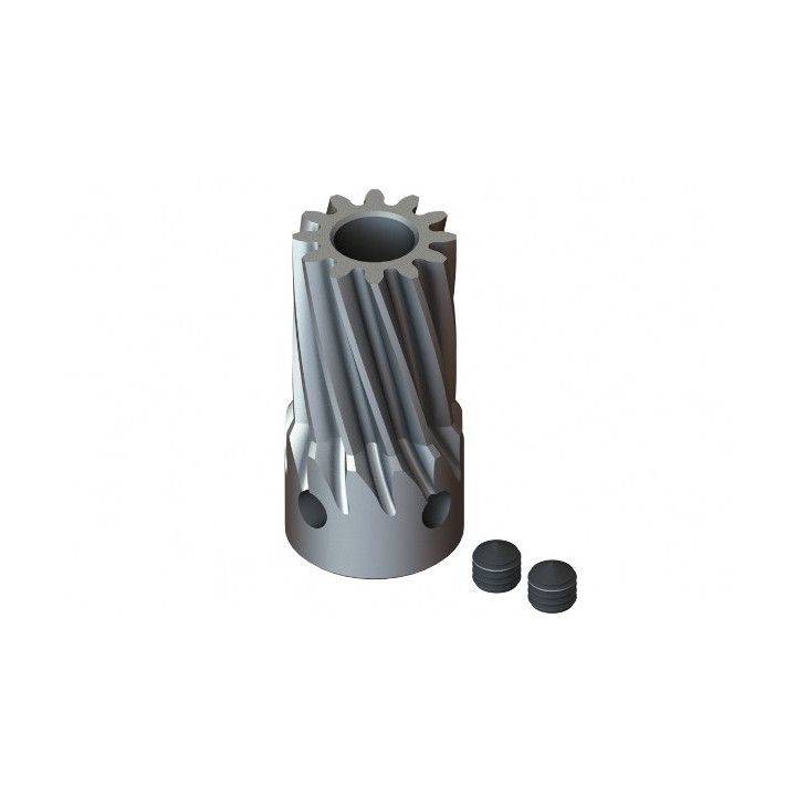 LX-0710 - Steel Pinion Slant 12T Mod 0.7 X 5 mm Motor Shaft (LX0710) Lynx