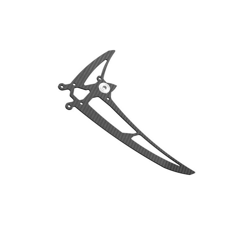 MK-04830 - Support vertical carbone avec roulements/Carbon vertical fin with ball bearing LOGO 480 (04830) Mikado