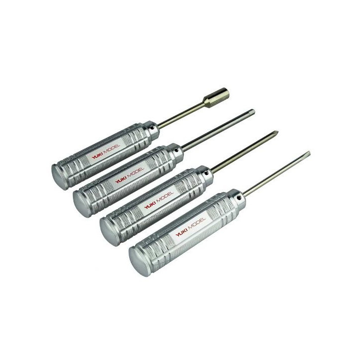 YU-709102 - Tournevis Plat/Flat screwdriver (Round garland handle) 25mm hand shank 2.5mm shaft Yuki