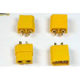 A2-14160-Connecteur XT-60 OR Mâle + Femelle (2 paires) (14160)