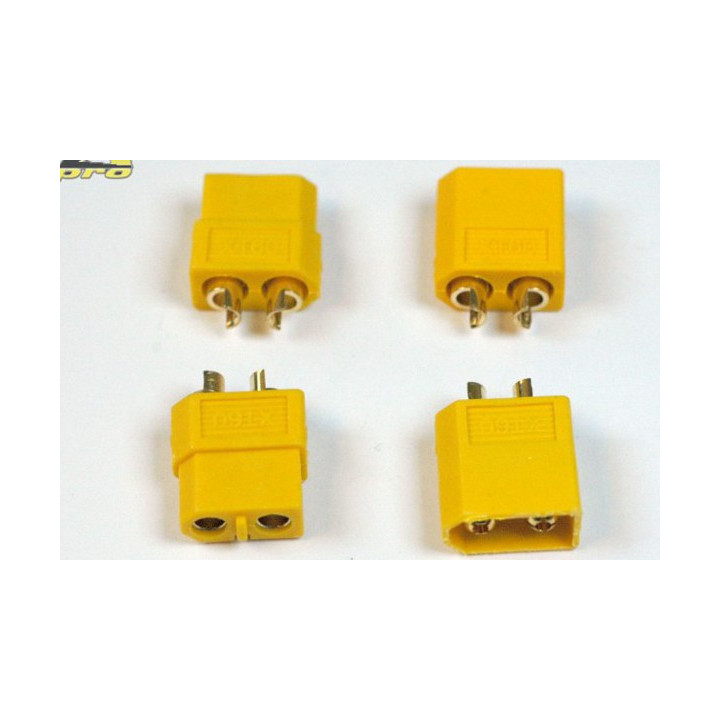 A2-14160-Connecteur XT-60 OR Mâle + Femelle (2 paires) (14160)