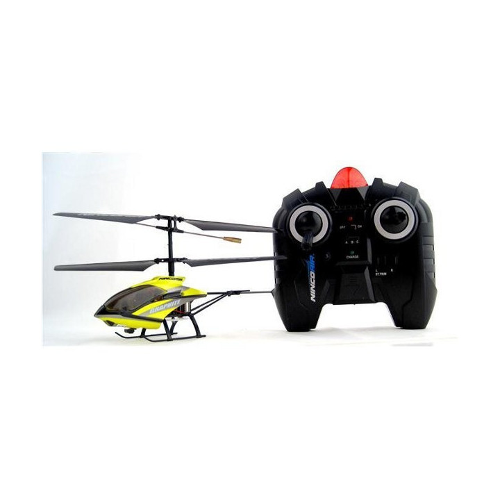 NC-NH90072 - Helicoptere NINCOAIR 180 GRAPHITE IR 3CH Resistant (NH90072) Ninco