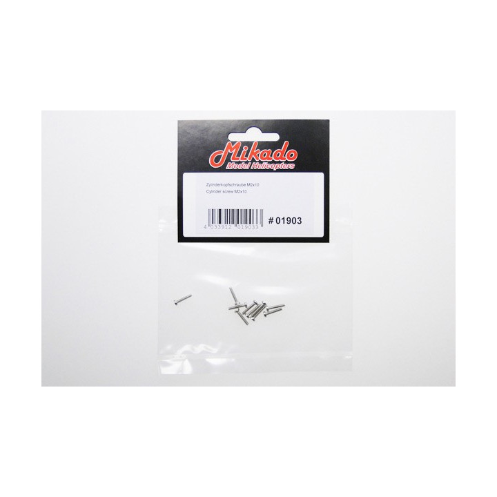 MK-01903 - Vis / Cylinder screw M2x10 (01903) Mikado