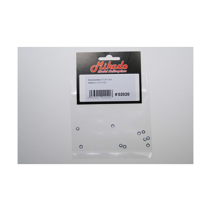 MK-02020 - Rondelles / Washer 2,7 x 5,7 x 0,5 (02020) Mikado