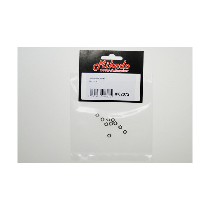 MK-02072 - Ecrou / Hex nut M3 (02072) Mikado