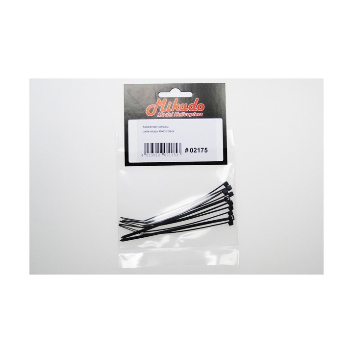 MK-02175 - Rislan / cable straps 98x2,5 black (02175) Mikado