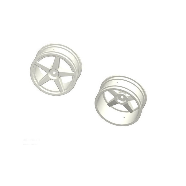 AC-30202 - ACME 1/10 Rc Car Front wheel 2pcs (WHITE) ACME Racing
